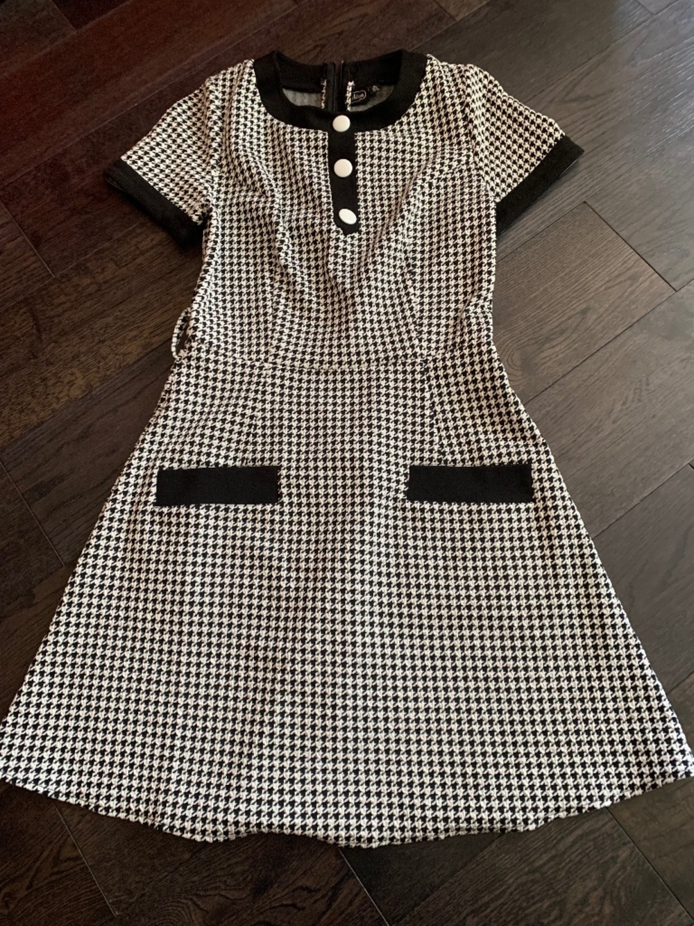 Voodoo Vixen black and white mod dress